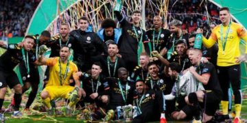 Manchester City secured their third League Cup win in succession